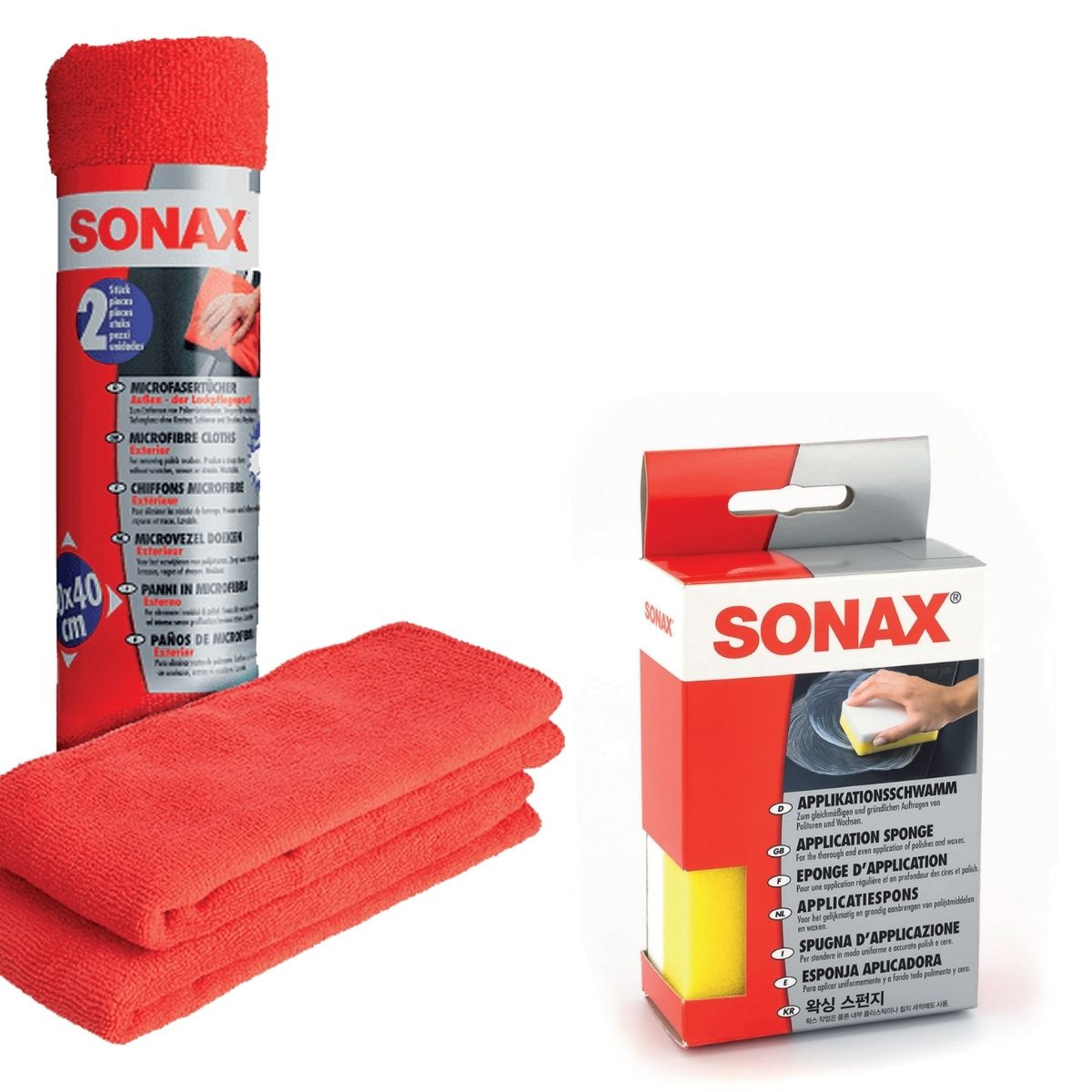 SONAX felhordószivacs és mikroszálas kendő