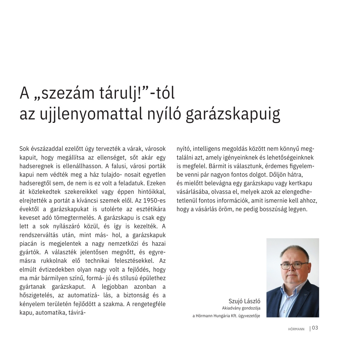 Garázskaput okosan – biztonság és vagyonvédelem (3/5)
