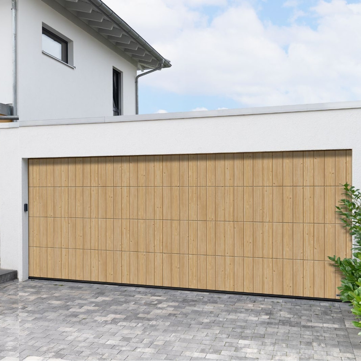 Hörmann L-bordás Duragrain Malt Oak – vertikális dizájn