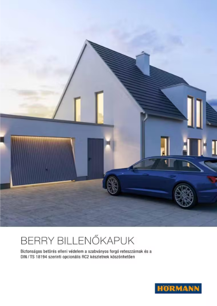 Hörmann Berry billenő garázskapuk – katalógus (PDF)