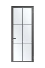 Hörmann acél loftajtó | Modell 1 | DIN jobbos | 1-szárnyú | RAL9005 mélyfekete színben | átlátszó biztonsági üveggel | 1005-1250 x 1900-2250 mm mérettartományban