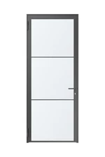 Hörmann acél loftajtó | Modell 2 | DIN balos | 1-szárnyú | RAL9005 mélyfekete színben | átlátszó biztonsági üveggel | 1005-1250 x 1900-2250 mm mérettartományban