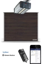 Hörmann RenoMatic szekcionált garázskapu | Decocolor lakkozott felület | M-bordás mintázat | Night Oak szín | SupraMatic E4 meghajtás