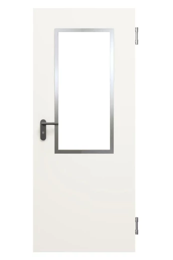 Hörmann LA6 elox alu üvegezőkeret 750 mm széles ajtólaphoz (325x950), utólagos bevágáshoz, üveg nélkül