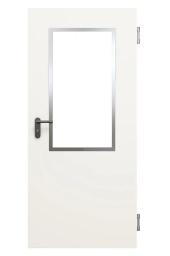 Hörmann LA6 elox alu üvegezőkeret 875 mm széles ajtólaphoz (450x950), utólagos bevágáshoz, üveg nélkül