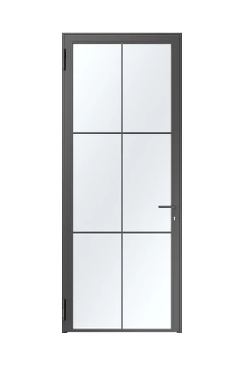 Hörmann acél loftajtó | Modell 1 | DIN balos | 1-szárnyú | RAL9005 mélyfekete színben | átlátszó biztonsági üveggel | 1005-1250 x 1900-2250 mm mérettartományban