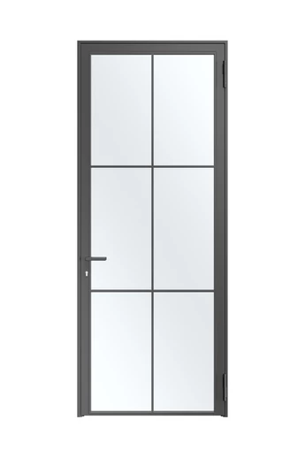Hörmann acél loftajtó | Modell 1 | DIN jobbos | 1-szárnyú | RAL9005 mélyfekete színben | átlátszó biztonsági üveggel | 1005-1250 x 2255-2500 mm mérettartományban