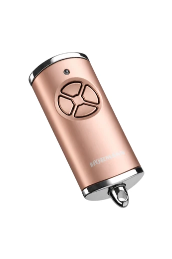 Hörmann HSE 4 BS 4-gombos távirányító, selyemfényű műanyag felület krómozott horganyöntvény sapkákkal (Rosegold)