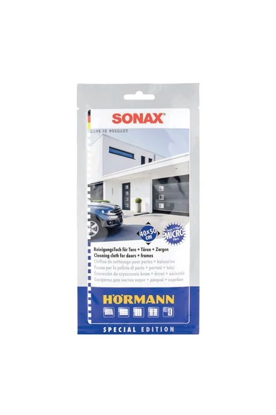 SONAX - Hörmann tisztítókendő kapukhoz, ajtókhoz és ipari kapurendszerekhez