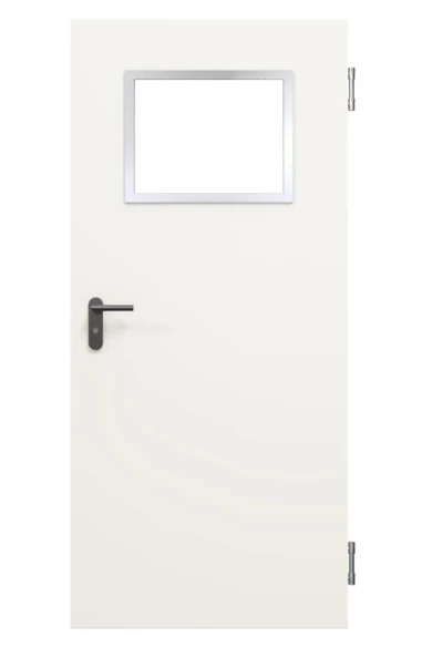Hörmann LA5 elox alu üvegezőkeret 875 mm széles ajtólaphoz (450x375), utólagos bevágáshoz, üveg nélkül