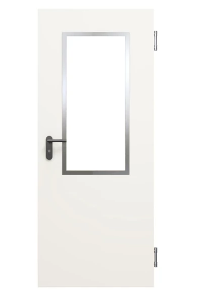 Hörmann LA6 elox alu üvegezőkeret 750 mm széles ajtólaphoz (325x950), utólagos bevágáshoz, üveg nélkül