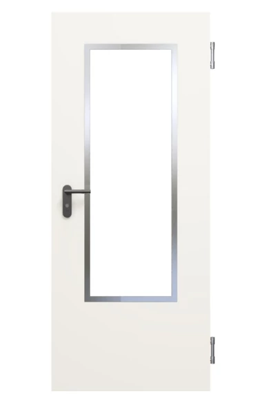 Hörmann LA7 elox alu üvegezőkeret 750 mm széles ajtólaphoz (325x1305), utólagos bevágáshoz, üveg nélkül