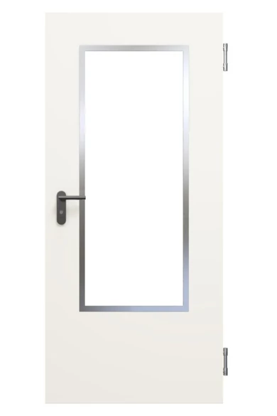 Hörmann LA7 elox alu üvegezőkeret 875 mm széles ajtólaphoz (450x1305), utólagos bevágáshoz, üveg nélkül