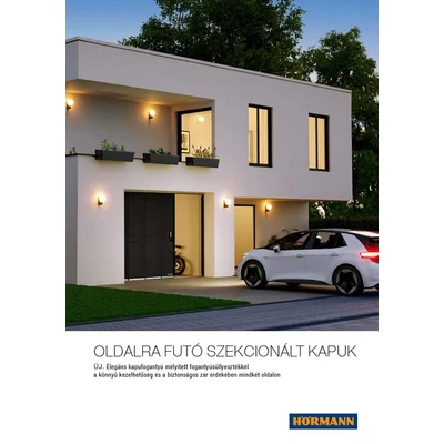 OLDALRA FUTÓ SZEKCIONÁLT KAPUK